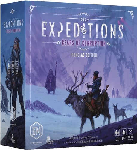 2!STM667 Expeditions Board Game: Gears Of Corruption Expansion: Ironclad Edition published by Stonemaier Games