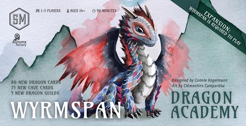3!STM854 Wyrmspan Board Game: Dragon Academy Expansion published by Stonemaier Games