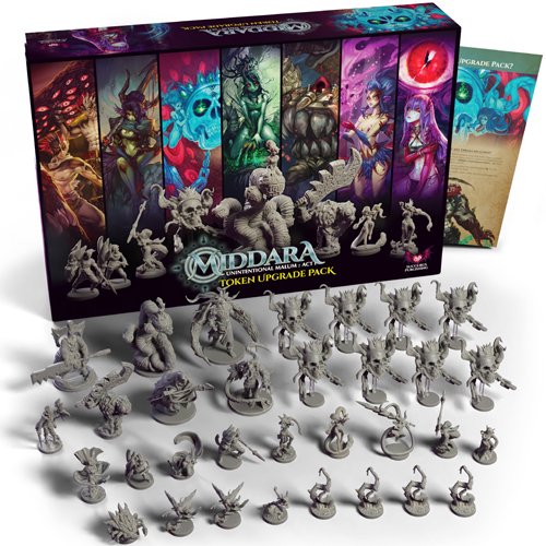 SUCMID002 Middara Board Game: Act 1 Token Upgrade Pack published by Succubus Publishing