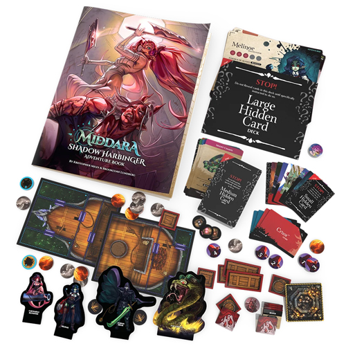 SUCMID007 Middara Board Game: Shadow Harbringer Adventure Pack published by Succubus Publishing