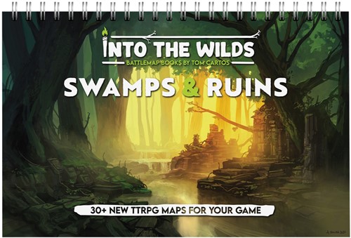 TCITW01006 Into The Wilds Battlemap Book: Volume 2: Swamps And Ruins published by Tom Cartos