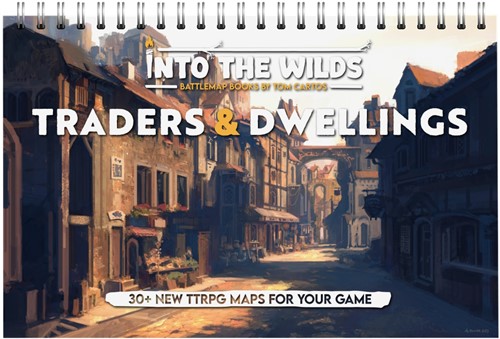 TCITW02003 Into The Wilds Battlemap Book: Volume 3: Traders And Dwellings published by Tom Cartos