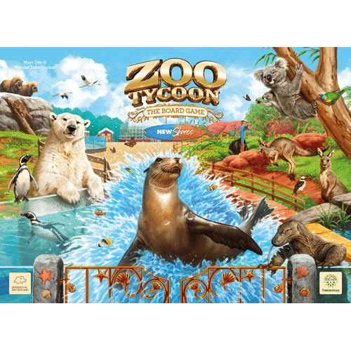 TREZT10 Zoo Tycoon Board Game: New Shores Expansion Deluxe Edition published by Treeceratops