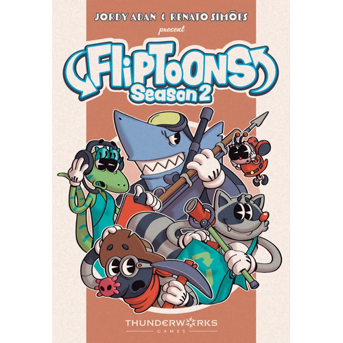 TWK1252 Fliptoons Season 2 Card Game published by Thunderworks Games