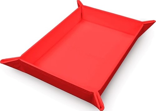 3!UP16335 Vivid Magnetic Foldable Dice Tray: Red published by Ultra Pro