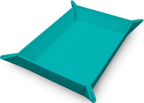 3!UP16340 Vivid Magnetic Foldable Dice Tray: Teal published by Ultra Pro