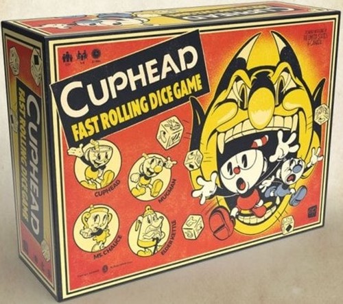 USOHB117588 Cuphead Fast Rolling Dice Game published by USAOpoly