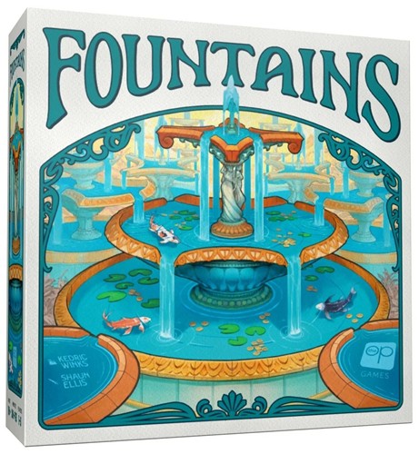2!USOHB1839110025 Fountains Board Game published by USAOpoly
