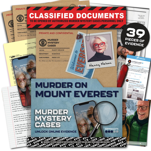 VRDEVEREST Murder Mystery Cases: Murder On Mount Everest published by Lucky Egg