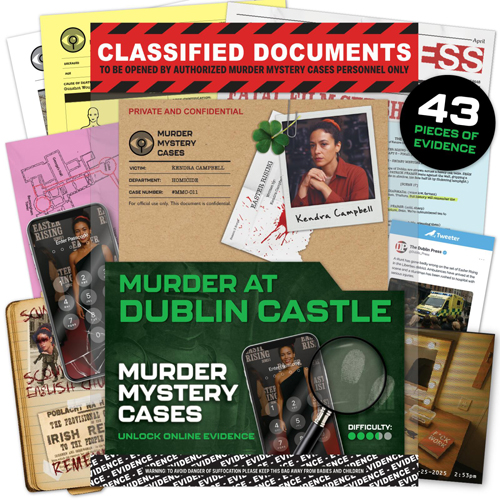 1!VRGDUBLIN Murder Mystery Cases: Murder At Dublin Castle published by Lucky Egg