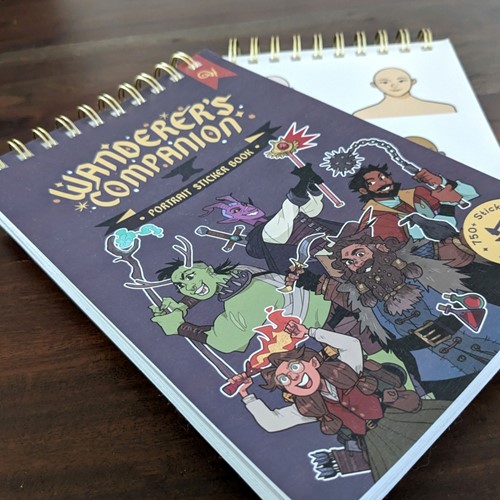 WNDWC01 The Wanderers Companion: Portrait Sticker Book published by The Wanderer's Tome