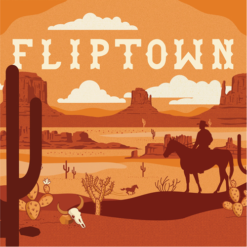 WSG0010104 Fliptown Card Game published by Write Stuff Games