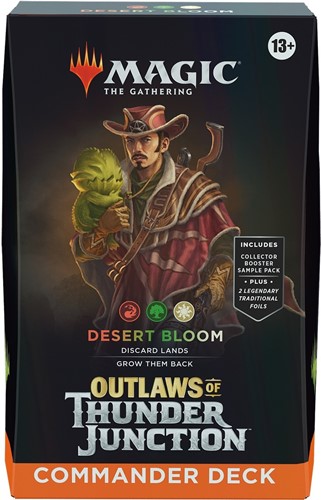 2!WTCD3263S1 MTG: Outlaws Of Thunder Junction Desert Bloom Commander Deck published by Wizards of the Coast
