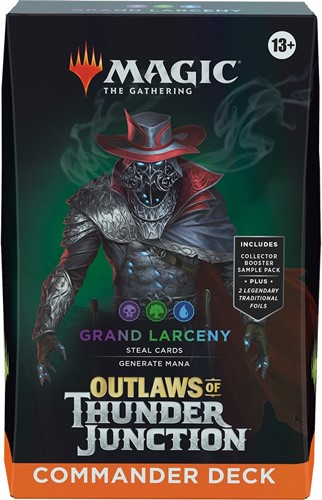 2!WTCD3263S2 MTG: Outlaws Of Thunder Junction Grand Larceny Commander Deck published by Wizards of the Coast