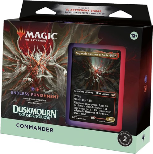 3!WTCD3447S2 MTG Duskmourn Commander Endless Punishment Deck published by Wizards of the Coast