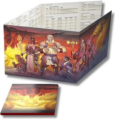 WTCD3897 Dungeons And Dragons RPG: Dungeon Master's Screen 2024 Revision published by Wizards of the Coast