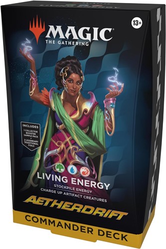 2!WTCD4133S2 MTG Aetherdrift Living Energy Commander Deck published by Wizards of the Coast