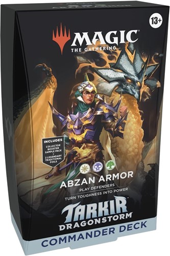 2!WTCD4275S1 MTG Tarkir Dragonstorm Abzan Armor Commander Deck published by Wizards of the Coast