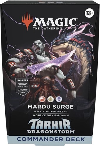 2!WTCD4275S3 MTG Tarkir Dragonstorm Mardu Surge Commander Deck published by Wizards of the Coast