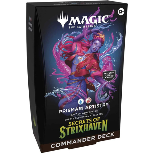 2!WTCD53390001S1 MTG Secrets Of Strixhaven Prismari Artistry Commander Deck published by Wizards of the Coast