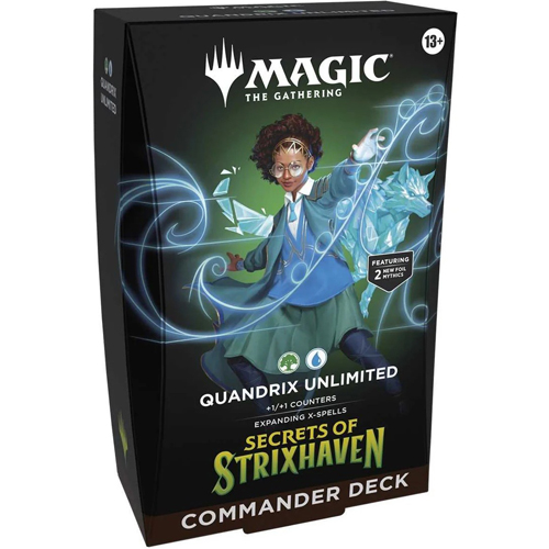 2!WTCD53390001S4 MTG Secrets Of Strixhaven Quandrix Unlimited Commander Deck published by Wizards of the Coast