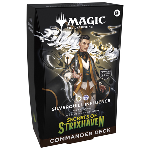 2!WTCD53390001S5 MTG Secrets Of Strixhaven Silverquill Influence Commander Deck published by Wizards of the Coast