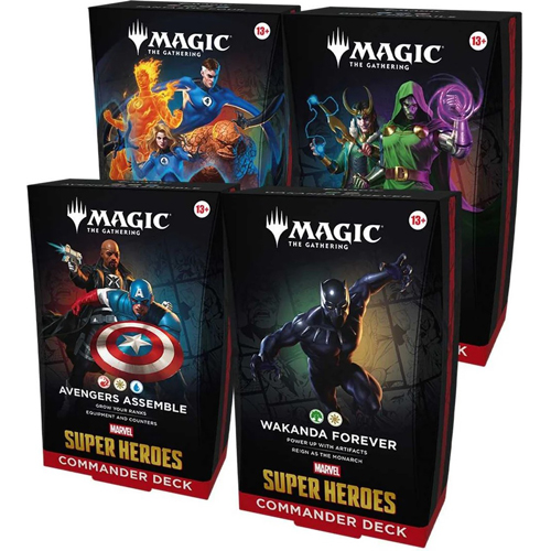2!WTCD53610001 MTG Marvel Super Heroes Commander Deck Display published by Wizards of the Coast