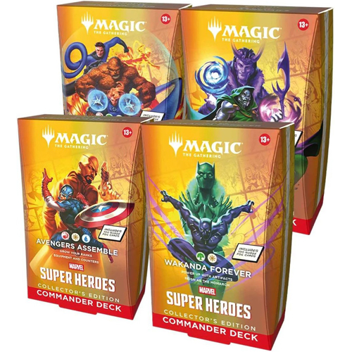 2!WTCD53620000 MTG Marvel Super Heroes Collector Commander Deck Display published by Wizards of the Coast