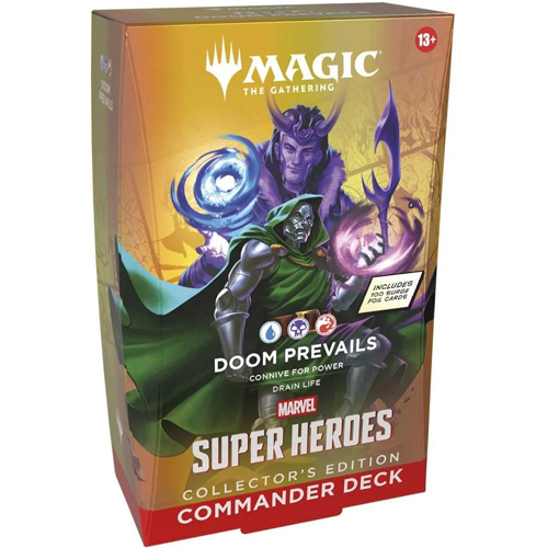 2!WTCD53620000S4 MTG Marvel Super Heroes Doom Prevails Collector Commander Deck published by Wizards of the Coast
