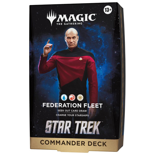 2!WTCD58990001S1 MTG Star Trek Federation Fleet Commander Deck published by Wizards of the Coast