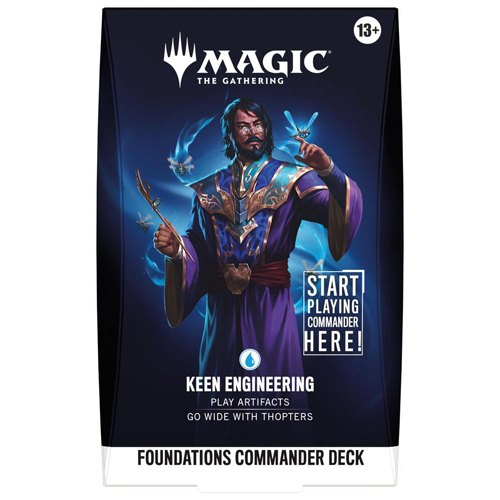 WTCD59310001S1 MTG Foundations Keen Engineering Starter Commander Deck published by Wizards of the Coast