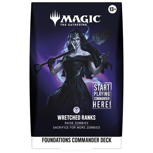 WTCD59310001S2 MTG Foundations Wretched Ranks Starter Commander Deck published by Wizards of the Coast