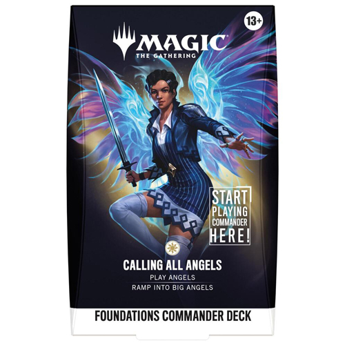 WTCD59310001S3 MTG Foundations Calling All Angels Starter Commander Deck published by Wizards of the Coast