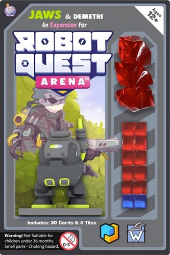 WWGRQ802 Robot Quest Arena Card Game: Jaws Robot Pack Expansion published by Wise Wizard Games