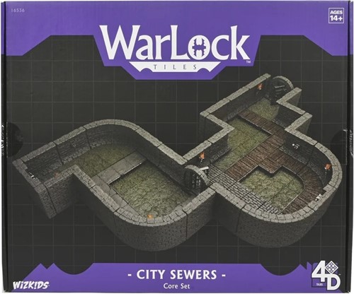 2!WZK16536 WarLock Tiles System: City Sewers Core Set published by WizKids Games