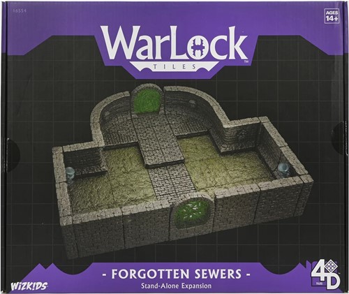 2!WZK16554 WarLock Tiles System: Forgotten Sewers Stand-Alone Expansion published by WizKids Games