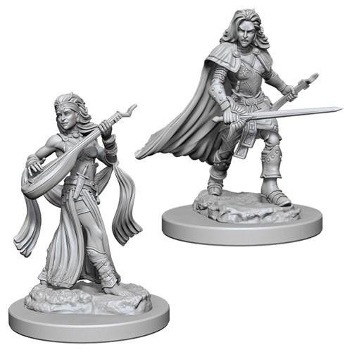 WZK72610S Pathfinder Deep Cuts Unpainted Miniatures: Human Female Bard published by WizKids Games