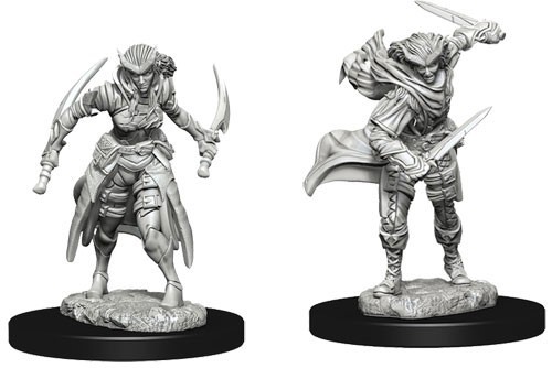 WZK73339S Dungeons And Dragons Nolzur's Marvelous Unpainted Minis: Tiefling Female Rogue published by WizKids Games