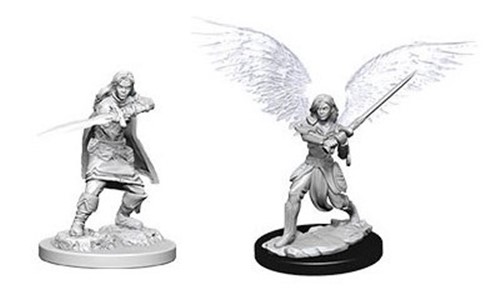 WZK73381S Dungeons And Dragons Nolzur's Marvelous Unpainted Minis: Aasimar Female Fighter published by WizKids Games
