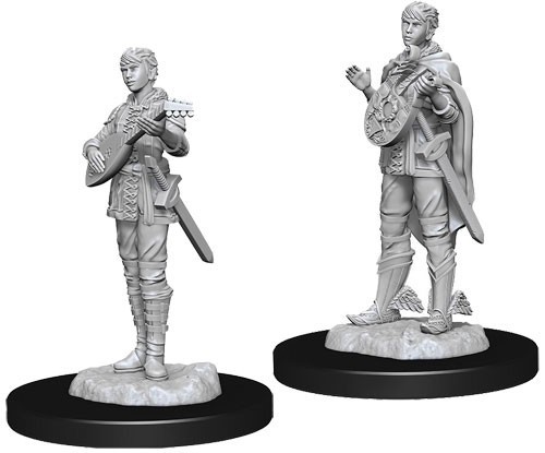 WZK73538S Dungeons And Dragons Nolzur's Marvelous Unpainted Minis: Half Elf Female Bard published by WizKids Games