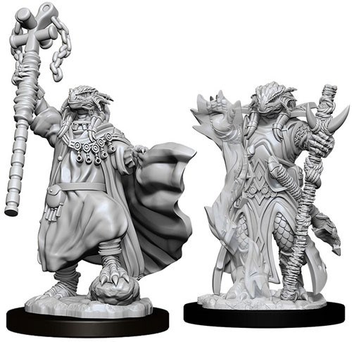 WZK73674S Dungeons And Dragons Nolzur's Marvelous Unpainted Minis: Dragonborn Female Sorcerer published by WizKids Games