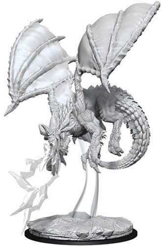 WZK73683 Dungeons And Dragons Nolzur's Marvelous Unpainted Minis: Young Blue Dragon published by WizKids Games