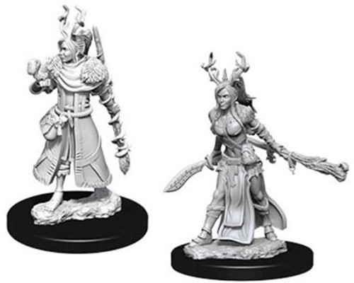 WZK73701S Dungeons And Dragons Nolzur's Marvelous Unpainted Minis: Human Female Druid 2 published by WizKids Games
