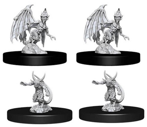 WZK73719S Dungeons And Dragons Nolzur's Marvelous Unpainted Minis: Quasit And Imp published by WizKids Games