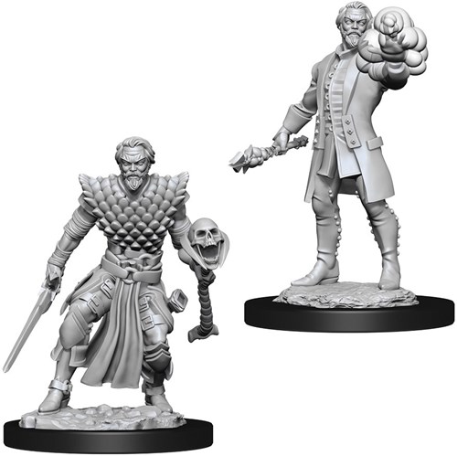 WZK73836S Dungeons And Dragons Nolzur's Marvelous Unpainted Minis: Human Male Warlock published by WizKids Games