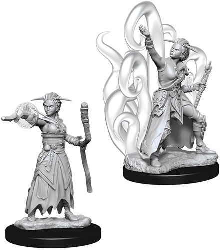 WZK73837S Dungeons And Dragons Nolzur's Marvelous Unpainted Minis: Human Female Warlock published by WizKids Games