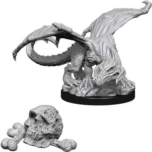 Dungeons And Dragons Nolzur's Marvelous Unpainted Minis: Black Dragon Wyrmling