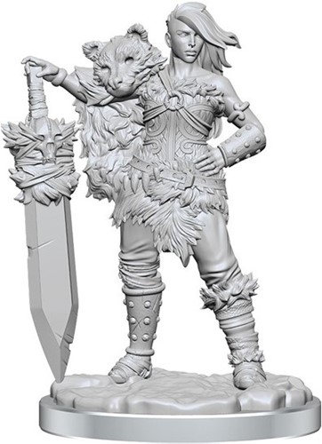 WZK75082 Dungeons And Dragons Frameworks: Human Barbarian Female published by WizKids Games