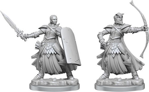 WZK77004 Pathfinder Legendary Cuts Painted Miniatures: Female Human Champion published by WizKids Games