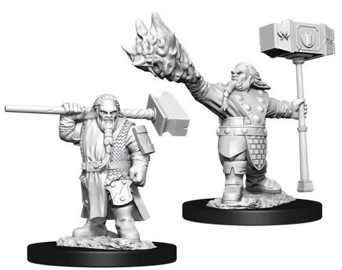 WZK90003S Dungeons And Dragons Nolzur's Marvelous Unpainted Minis: Dwarf Male Cleric 2 published by WizKids Games